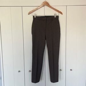 Theory Women's Brown/Navy/Green Textured Pants